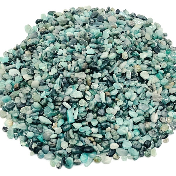 Emerald Chips – Gemstone Chips – Crystal Semi Tumbled Chips - Bulk Crystal - 2-6mm - CP1210