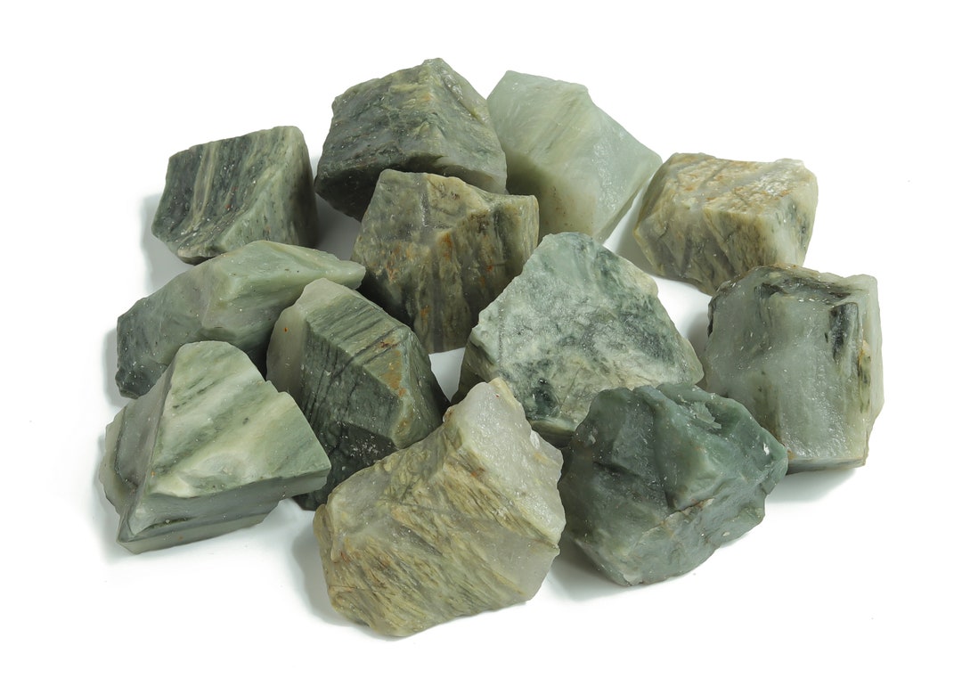 Green Rutilated Quartz Raw Stone - Rough Green Rutilated Quartz ...