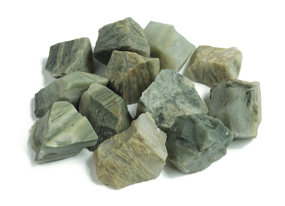 Green Rutilated Quartz Raw Stone - Rough Green Rutilated Quartz Gemstone - Spiritual Stone – RA1078