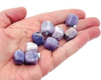 Lepidolite Tumbled Gemstone Pendant - Crystal Pendant - Love Stone Pendant - Pendants of Surprise - NC1033