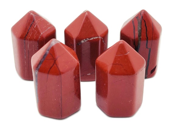 Red Jasper Obelisk Tower – Gemstone Tower – Tower Crystal – Hand Carved Crystal Point – Healing Crystal – 25mm – TW1082