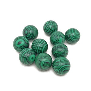 Pietra sferica sintetica malachite – Sfera di cristallo – Pietra curativa – Sfera di cristallo – Decorazione di cristallo – 20 mm - SP1052