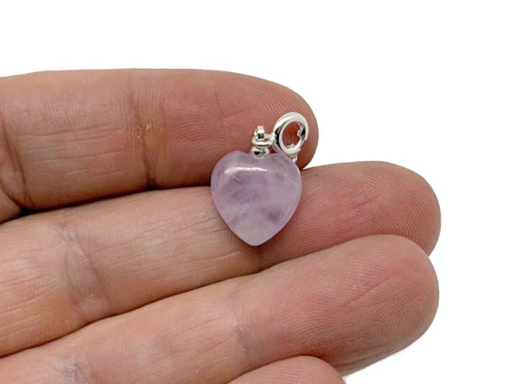 Kunzite Heart Pendant - Crystals Pendant Healing - Mini Crystal Pendant - Gifts - NC1840