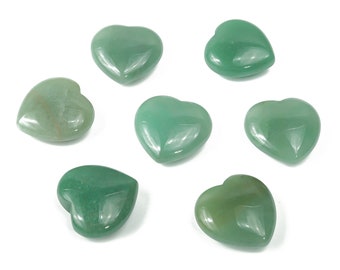 Cuore di avventurina – Gemma di avventurina verde – Gemma sfusa – Cristallo verde naturale - Pietra di avventurina verde – 3 cm - HE1169
