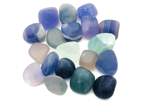 Fluorite Tumbled Stone - Fluorite Crystal - Fluorite Irregular shaped Crystal -   Fluorite Crystal Stone – TU1012
