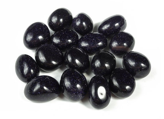 Blue Goldstone Tumbled Stone - Blue Goldstone - Loose Gemstone - Natural Healing Stone - Blue Goldstone - TU1052