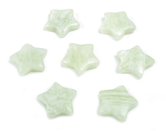 New Jade Star Gemstone – Star Carving Star –Natural Stone – Healing crystal – 3cm – ST1046