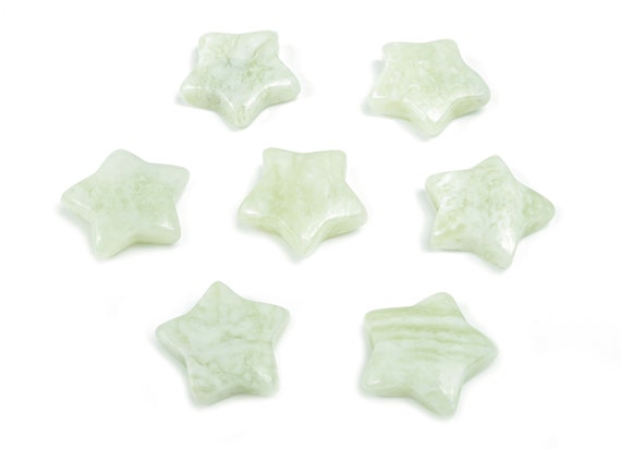 New Jade Star Gemstone – Star Carving Star –Natural Stone – Healing crystal – 3cm – ST1046