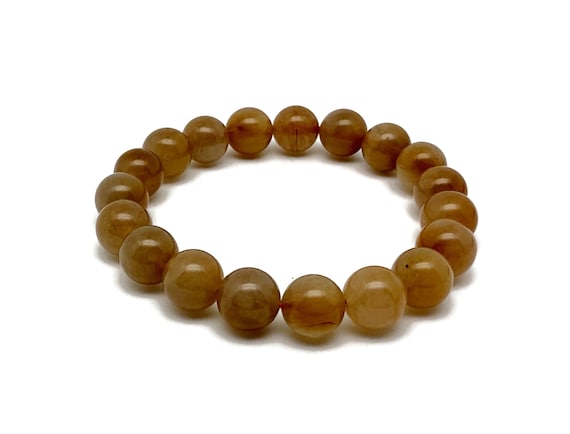 Yellow Sapphire Gemstone Bracelet - AAA Premium Quality Crystal Bracelet - Men&Women Stretchy Bracelet - Crystal Healing - AA1016