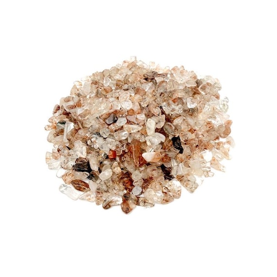 Black Super 7 Chips – Gemstone Chips – Crystal Semi Tumbled Chips - Bulk Crystal - 5-8mm - CP1274