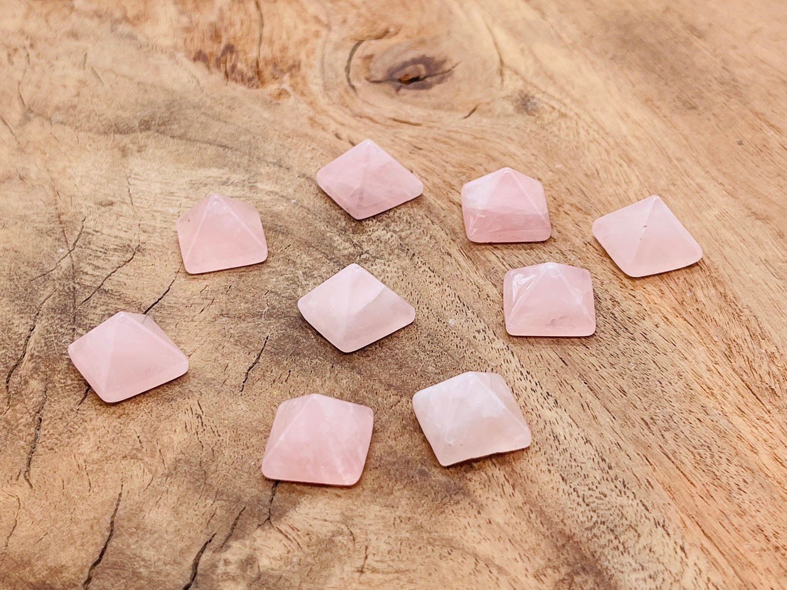 Py61001 Rose Quartz Pyramid Crystal – Crystal Pyramid – Healing Crystal ...