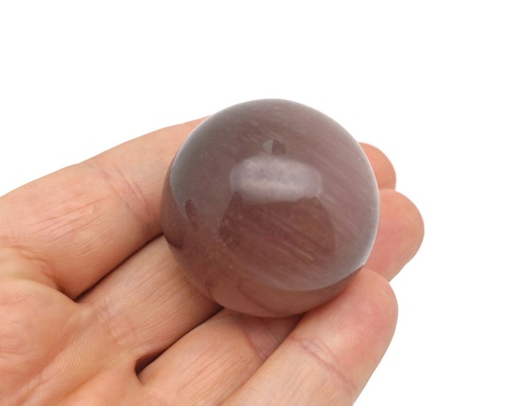Purple Cats Eye Sphere Stone A++ – Crystal Ball - Healing Crystal Stones – Crystal Décor – 40mm - BA1054