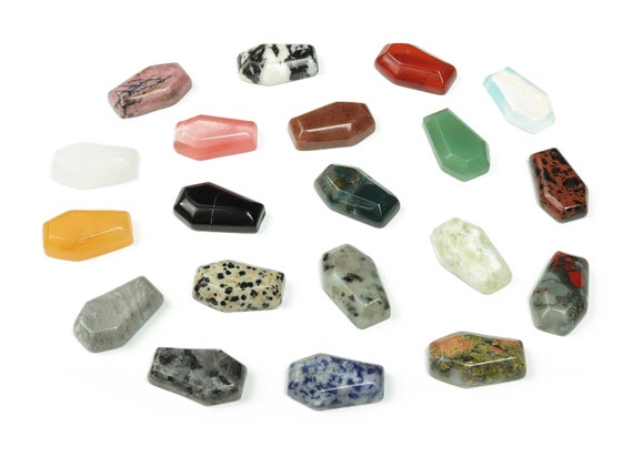 Coffin Crystal - Healing Gemstone Coffin - Handmade Crystal - Crystal Carving - 3cm COMIX