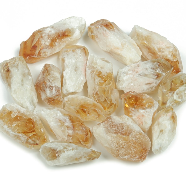 Citrine Points - Natural Raw Citrine Chunk – Orange Crystal – Healing Stone – Citrine Fairy Stone – RA1037