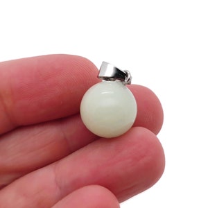 Leuchtende Kristallkugel Anhänger - Kugel Anhänger aus Messing - Kristall Runde Kugel Anhänger - Schmuckherstellung - Heilender Kristall -NC1292