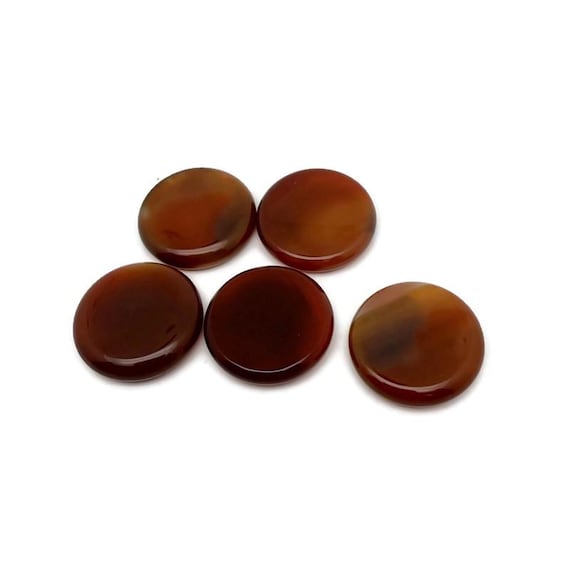 Carnelian Polished Gemstone Pocket Stone - Smooth Meditation Stones - 25mm - FL1108