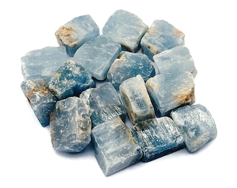 Blue Barite Stone Raw – Rough Blue Barite Stone - Crystal Healing - Chunk Gemstone - RA1201
