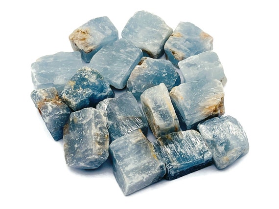 Blue Barite Stone Raw – Rough Blue Barite Stone - Crystal Healing - Chunk Gemstone - RA1201