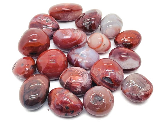 Carnelian Tumbled Stone – Carnelian Crystal –Carnelian Pocket Stone - Solar Chakra – Confidence Stone –  TU1020