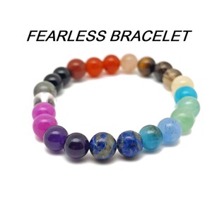 Fearless Ädelstensarmband - Handgjort Kristallarmband - Stretchigt Armband för Män och Damer - Present till Henne - Välj Ditt Armband - YY1065