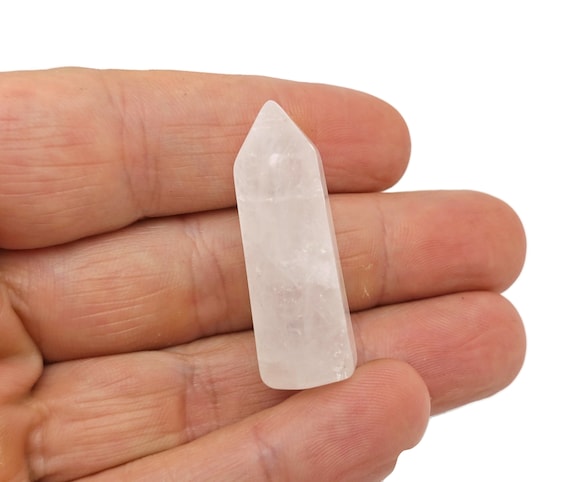 Clear Quartz Crystal Obelisk Tower – Gemstone Tower – Tower Crystal – Hand Carved Crystal Point – Healing Crystal – 40mm – TW1098