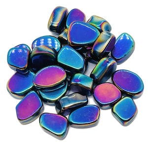 Rainbow Hematite Tumbled Stone – Titanium Hematite Crystal – Natural Hematite Stone – Clears Negative Energy – TU1031