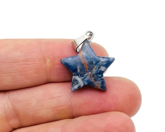Sodalite Star Pendant - Crystal Pendant – Natural Necklaces - Heling Gemstone - Jewelry Making Supplies - NC1524