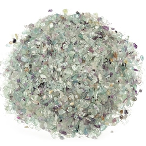 Fluorite Chips – Fluorite Crystal Chips - Purple and Clear Fluorite Chips - Natural Tiny Fluorite Chip - 2-6mm - CP1015