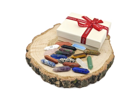 Crystal Mystery Box Gift Terminated Point Carving - 10 Pc Randomly Crystals - Crystal Healing - Energy Crystals - Home Decor - KIT1