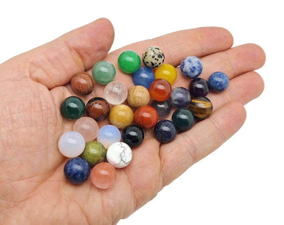 Crystal Sphere Gemstones – Gemstone Ball - Healing Stone – Crystal Ball – Crystal Décor – 12mm - SPMIX3