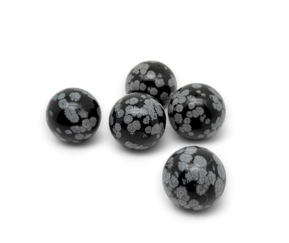 Snowflake Obsidian Sphere Stone – Crystal Ball - Healing Crystal Stones – Crystal Décor – 20-25mm - SP1114