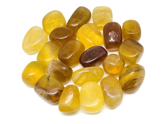 Yellow Fluorite Stone – Fluorite Crystal Stone - Gemstone - Crystal – Healing Stone – TU1245