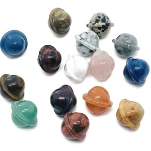 Saturn Crystal - Planet Gemstone - Love Stone - Crystal Carving - 18mm - SAMIX