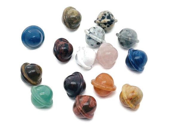 Saturn Crystal - Planet Gemstone - Love Stone - Crystal Carving - 18mm - SAMIX