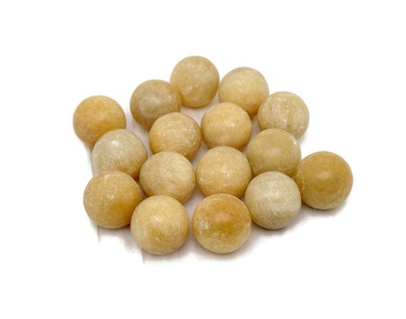 Yellow Calcite Sphere Gemstone – Crystal Sphere - Healing Stone – Crystal Ball – Crystal Décor – 20mm - SP1136