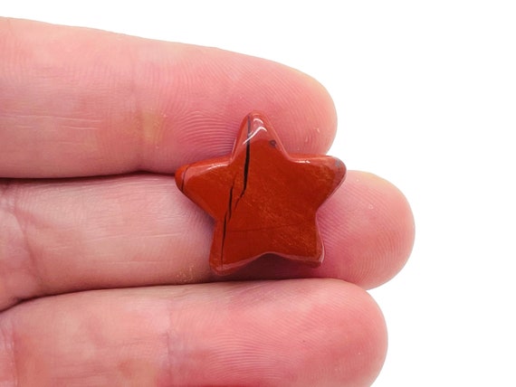 Red Jasper Star Gemstone – Star Carving Star – Mini Star Crystal Stone – Healing crystal – 2cm – ST1011