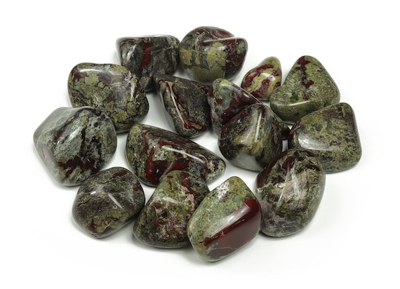 Dragon Blood Jasper Tumbled Stone – Heart Chakra Stone – Jasper Dragon Blood Crystal – Large Dragon Blood – Healing Crystal – TU1125