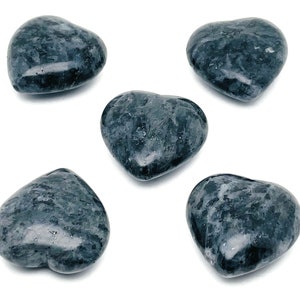 Larvikite Heart Gemstone – Crystal Larvikite – Heart Loose Gemstone –Natural Gemstone - Larvikite Healing Stone – 4cm- HE1238