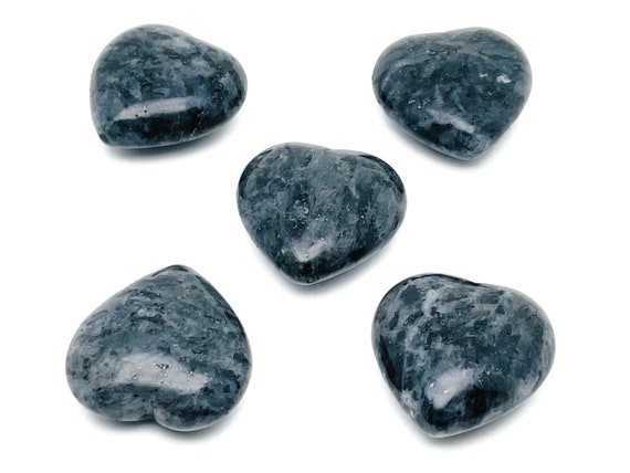 Larvikite Heart Gemstone – Crystal Larvikite – Heart Loose Gemstone –Natural Gemstone - Larvikite Healing Stone – 4cm- HE1238