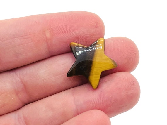 Tiger Eye Star Gemstone – Star Carving Star – Mini Star Crystal Stone – Healing crystal – 2cm – ST1003