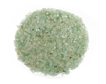 Fragmentos de aventurina - Fragmentos de cristal pulido - Fragmentos de aventurina verde natural - Piedras de aventurina curativas - 2-6 mm - CP1018
