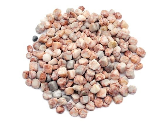 Red Network Jasper Chips – Gemstone Chips – Crystal Semi Tumbled Chips - Bulk Crystal - 7-9mm - CP1233