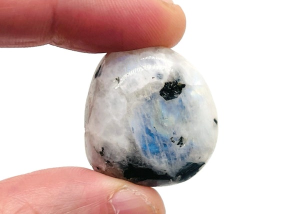 Rainbow Moonstone Tumbled Stone - MoonStone Crystal - Heal Stone - TU1174