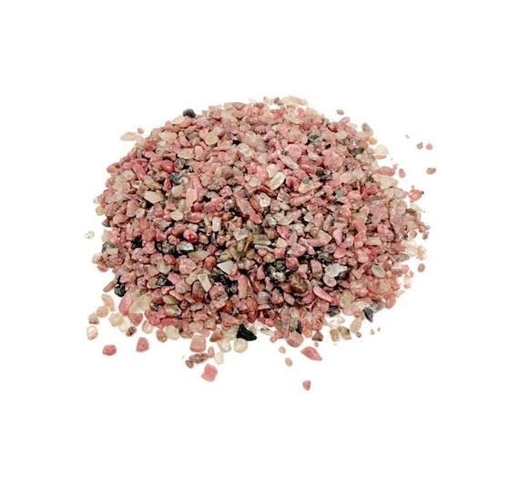 Rhodonite Chips – America Rhodonite Stone Healing – Bulk Natural Gemstones – Home Decor - 2-6mm - CP1271