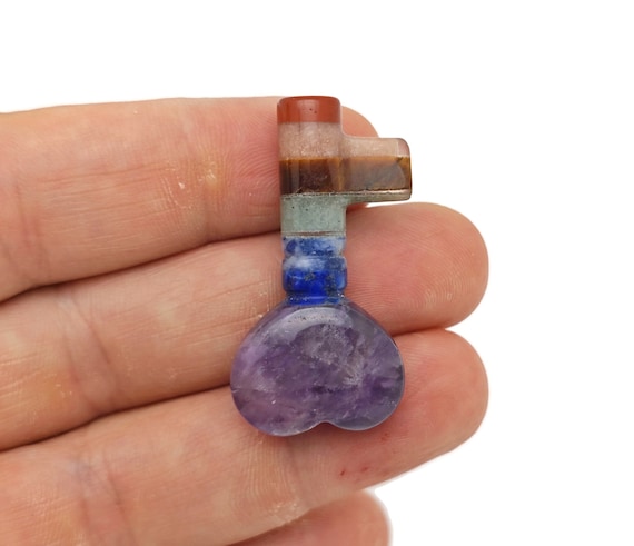 Seven Chakra Key Shape Stone – 7 Chakra Key Crystal – Crystals – Chakra Healing Crystal - Gifts - CA1058