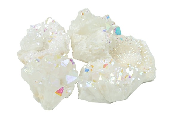 Angel Aura Cluster - Angel Aura Quartz Crystal – Gemstone Crystal – Healing Stone - Gifts – RA1101