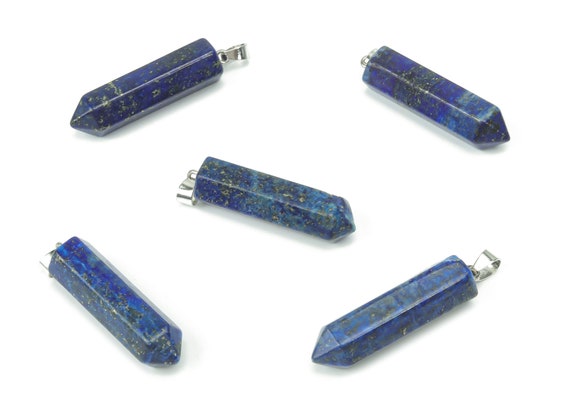 Lapis Lazuli Point Pendant - Crystal Pendant – Natural Necklaces - Jewelry Making Supplies - NC1072