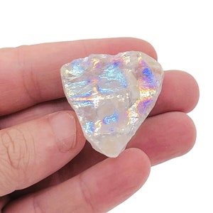 Angel Aura Quartz – Rough Clear Quartz Aura – Raw Crystal – Chunk Stones - RA1129