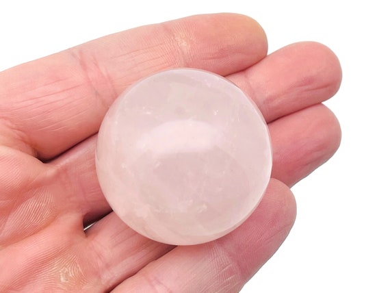 Rose Quartz Sphere Stone A++ – Crystal Ball - Healing Crystal Stones – Crystal Décor – 40-50mm - BA1013