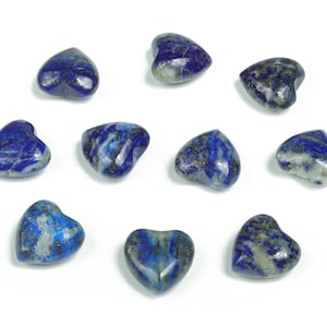 Lapis Lazuli Heart Gemstone - Palm Stone Heart –  Healing Crystals - Nurturing Stone – Crystal Hearts – 15x15x9mm - HE1023